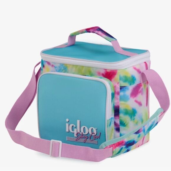 Igloo Square Retro Tie Dye Cooler - Picture 1 of 7